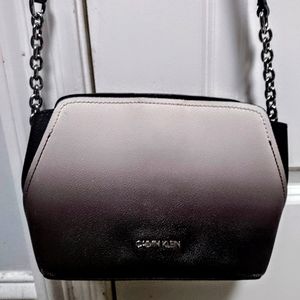 Calvin Klein small ombre gray to black purse